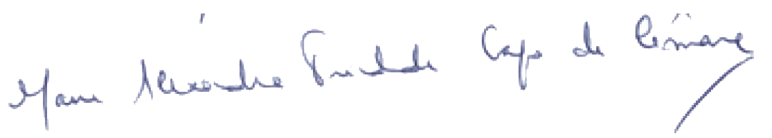 Signature of Alejandra Gago Da Cámara